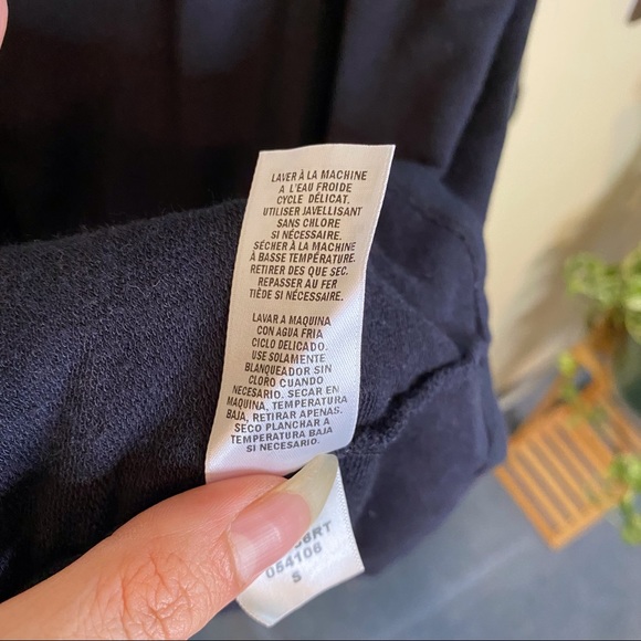 NWT SPLENDID Black Long Sleeve Cotton Dress Sz S - Picture 7 of 8